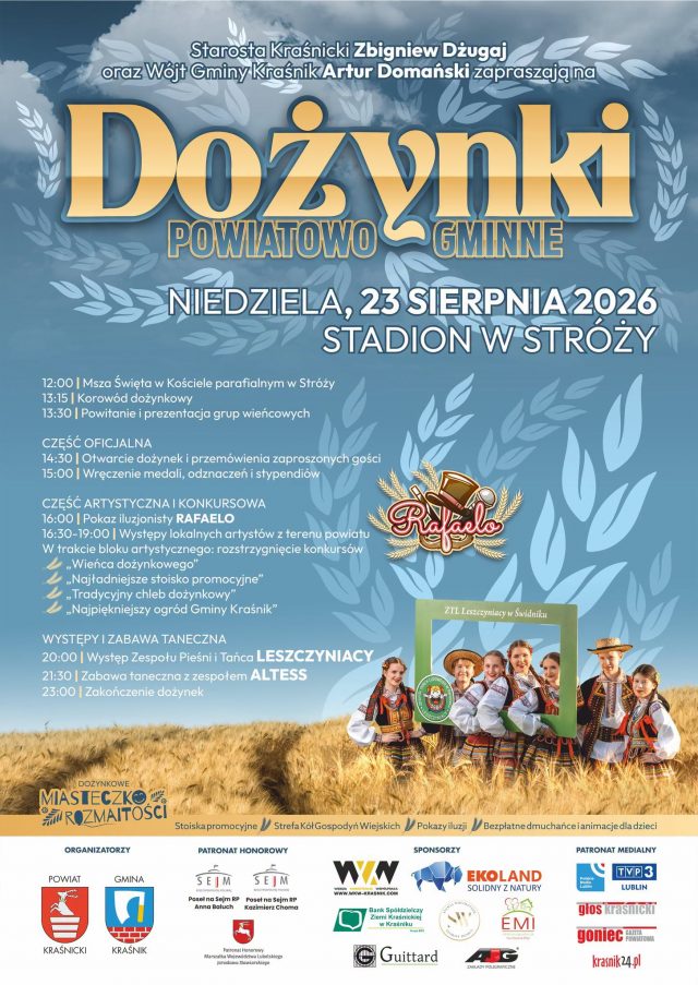 Plakat Dożynki Powiatowo-Gminne