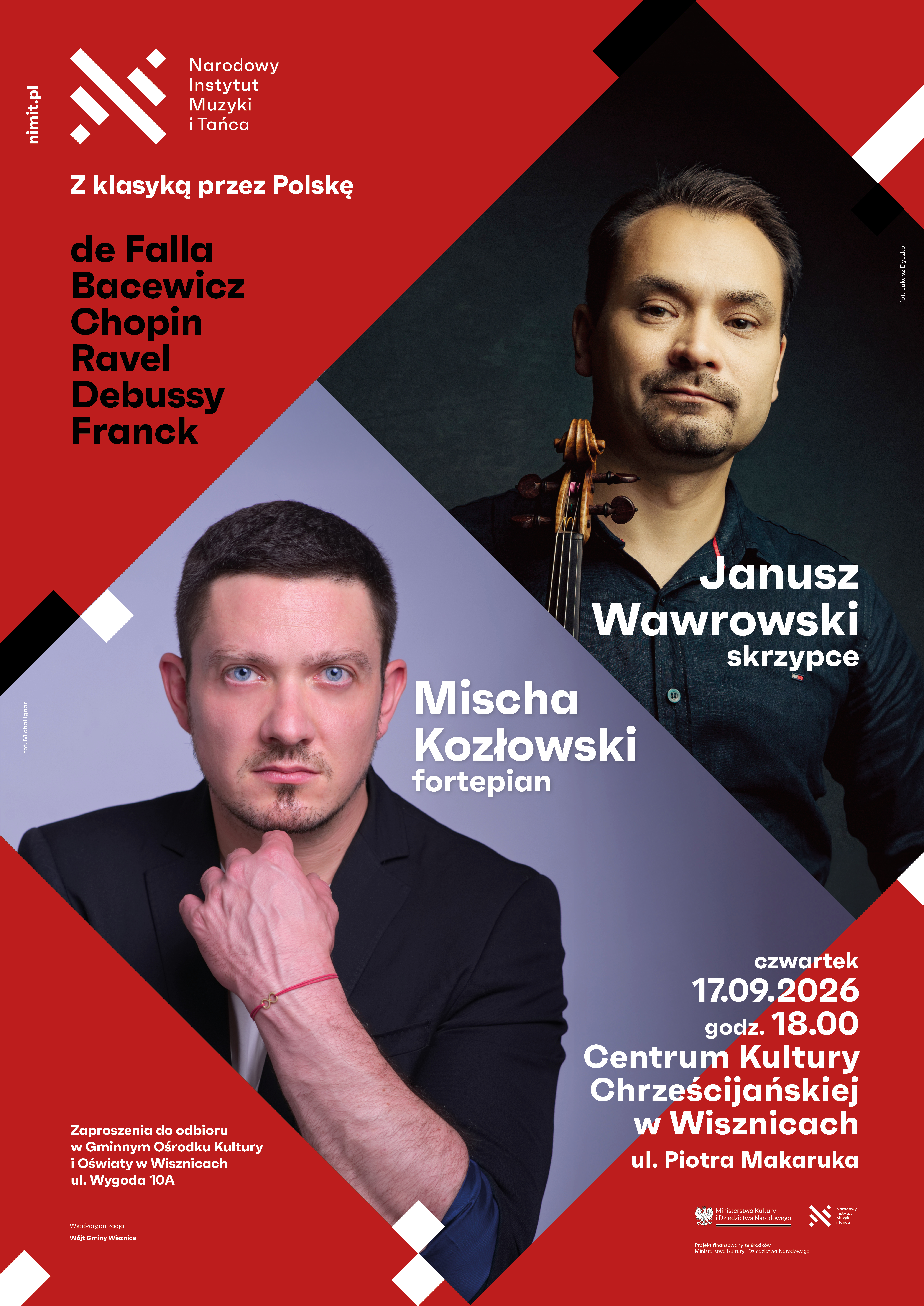 Plakat Z KLASYKĄ PRZEZ POLSKĘ – wyjątkowy koncert w Wisznicach!
