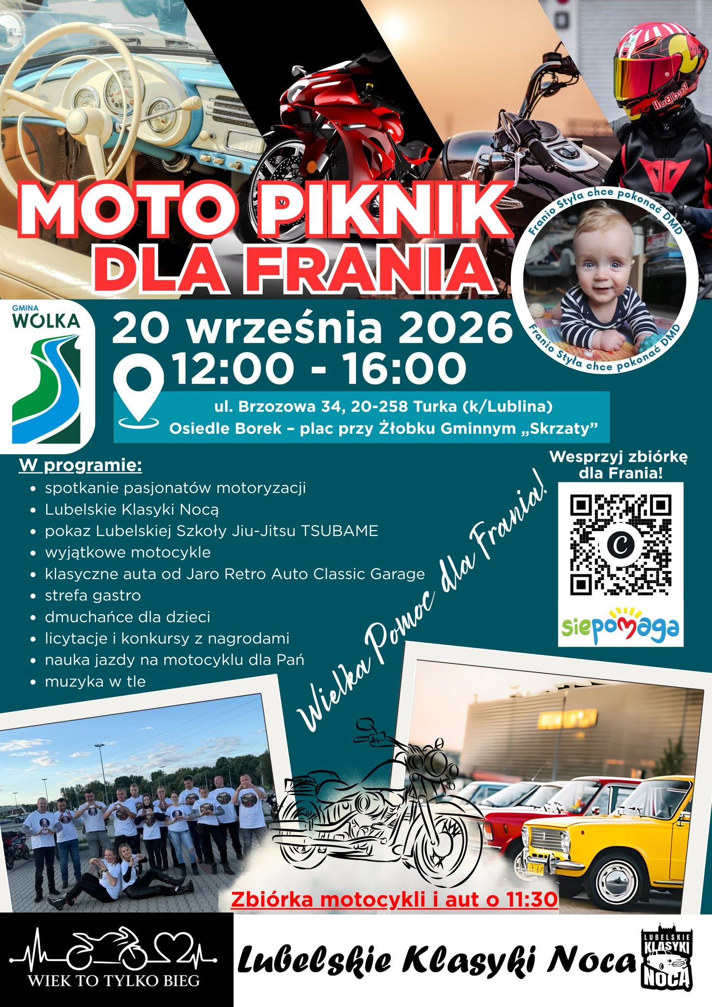 Plakat Moto Piknik dla Frania